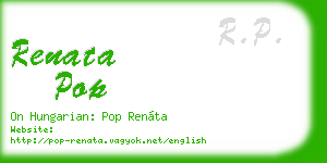 renata pop business card